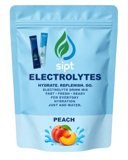 Peach electrolyte pouch